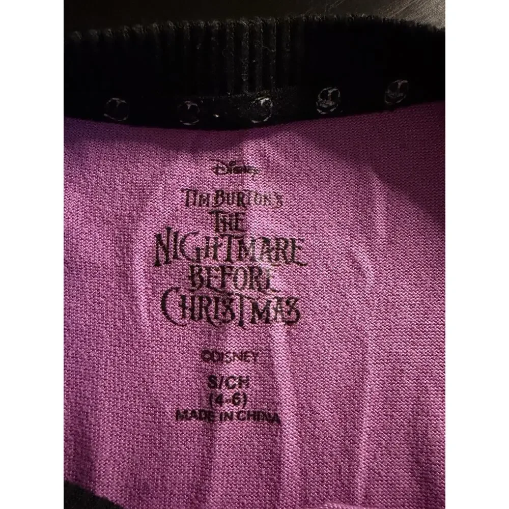 Disney Nightmare Before Christmas Sally Sweater Dress Womens S Purple Tunic Goth - Picture 3 of 7